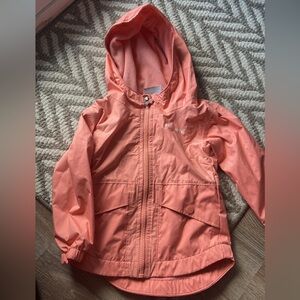 Peach Columbia Rain Jacket - size 2T
